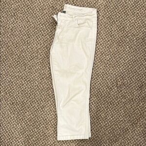 White Skinny Crop Jeans